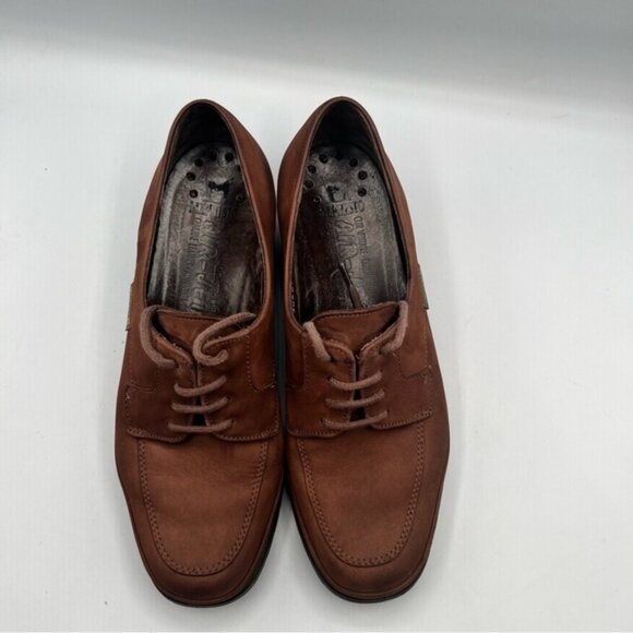 Mephisto Womens Moc Toe Lace Up Shoes Brown Nubuck Leather US 6.5 - Picture 6 of 11